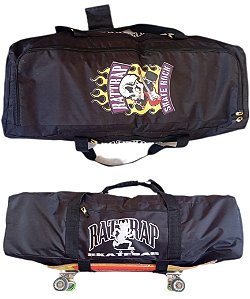 MALA PARA SKATE RATTRAP MOCHILA SKATE BAG PRETA SKATE ROCK