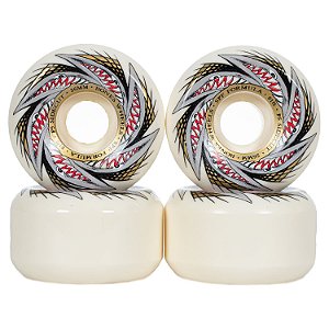 RODA DE SKATE BONES SPF POOL SHARKNADO P5 SIDECUT BRANCO 56mm
