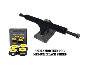 TRUCK RATTRAP SKATE 160mm COM AMORTECEDOR MEDIUM BLACK SHEEP