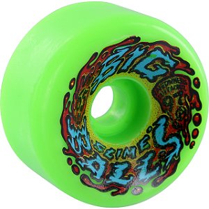 RODA DE SKATE SANTA CRUZ SLIME BALLS BIG BALLS NEON GREEN REISSUE 65MM 97A
