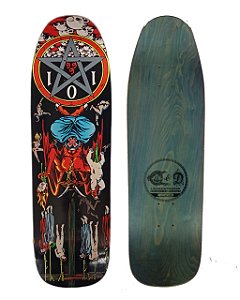 SHAPE  C & D CEASE DESIST 101 WORLD INDUSTRIES NATAS KAUPAS DEVIL WORSHIP 9.6"