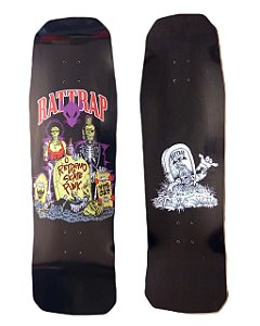 SHAPE OLD SCHOOL RATTRAP MODELO COFFIN "O RETORNO DO SKATE PUNK" 9.75" PRETO