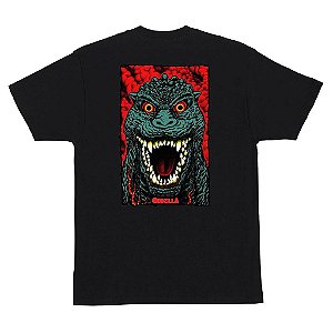 CAMISETA SANTA CRUZ GODZILLA DESTROYER STRIPES PRETA