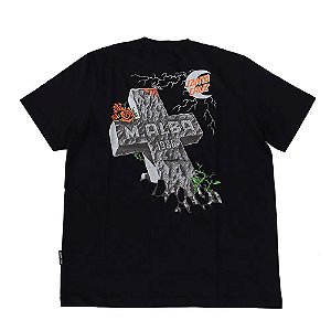 CAMISETA SANTA CRUZ MALBA PRETA MIKE ALBA PRETA ALGODÃO TAMANHO GG