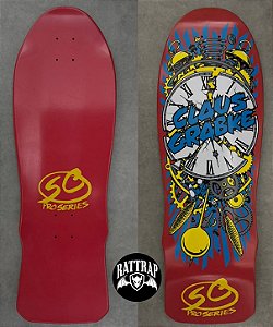 SHAPE SANTA CRUZ CLAUS GRABKE EXPLODING CLOCK REISSUE VERMELHO