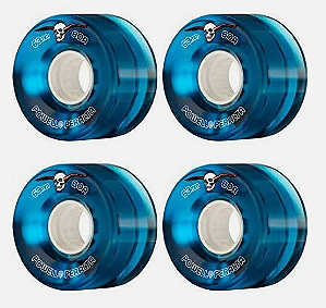 RODAS DE SKATE POWELL PERALTA BLUE CRUISER TRANSPARENTE 63MM 80A