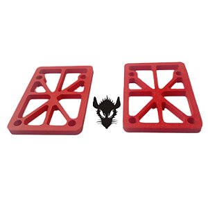 PADS PARALELO RATTRAP (ELEVADOR) VERMELHO MÉDIO - 7mm