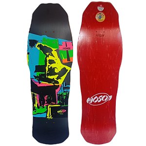 SHAPE HOSOI SKATEBOARDS POP ART REISSUE PRIMEIRA EDIÇÃO 10" x 32,5" PRETO