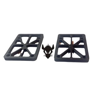 PADS PARALELO RATTRAP (ELEVADOR) PRETO - 7mm