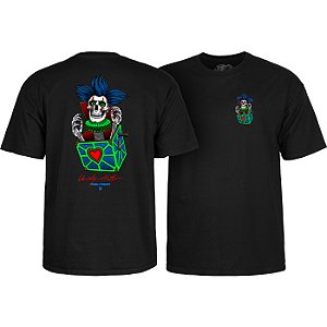 CAMISETA IMPORTADA POWELL PERALTA CHRIS HIETT PRETA SKULL L(G)