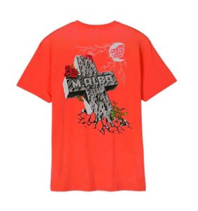 CAMISETA SANTA CRUZ MALBA PRETA MIKE ALBA VERMELHA ALGODÃO TAMANHO GG