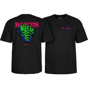 CAMISETA IMPORTADA POWELL PERALTA SHRED BLACK LIGHT LARGE (G)