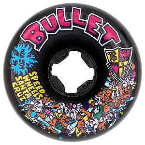 RODAS DE SKATE BULLET RIOT BLACK VOMITS 97A SLIME BALLS 60mm