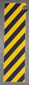 LIXA JESSUP IMPORTADA LISTRADA AMARELO / PRETO 9x33" EMBORRACHADA