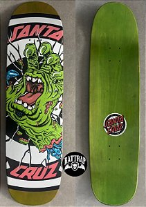 Santa Cruz Rob Hand Green Skateboard Deck 8.5''