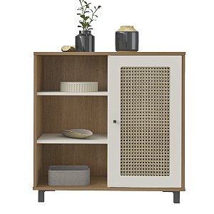 Buffet Tela 3D Charlotte - Cinamomo / Off White