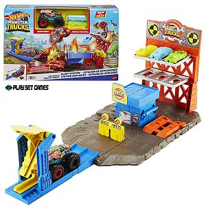 Hot Wheels Pista Monster Trucks Lançadores Radicais Shark - GKY01/GKY03 -  Mattel em Promoção na Americanas