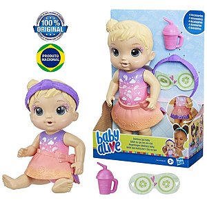 Boneca Baby Alive Bebê Festa de Presentes - Com roupa e acessórios de festa  - E8719 - Hasbro : : Brinquedos e Jogos