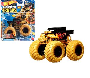 Kit 2x Hot Wheels Monster Trucks Brinquedo Carrinho Fyj44