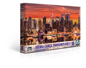 Quebra-Cabeça Skyline de Manhattan 1500 Peças - Game Office 2642