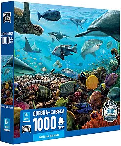 Quebra-Cabeça Criaturas Marinhas 1000 Peças-Game Office 2721