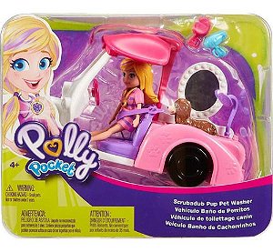 Polly Pocket Veículo Banho de Cachorrinhos - Mattel GDM10