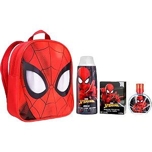 Kit spider men (perfume edt 50ml+gel de banho 300ml+bolsa)