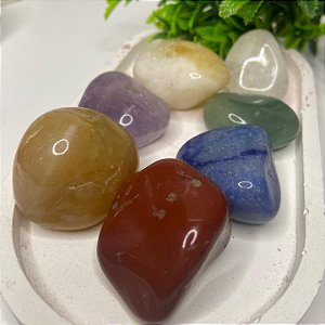 Kit de Cristais Sete Chakras Polido grande