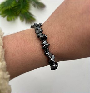 Pulseira Cascalho de Hematita