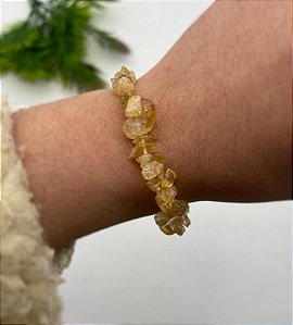 Pulseira Cascalho de Citrino