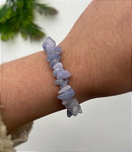 Pulseira Cascalho de Água Marinha