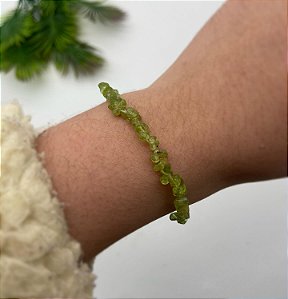 Pulseira Cascalho de Peridoto