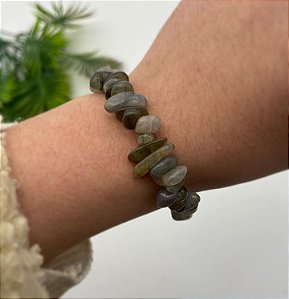 Pulseira Cascalho de Labradorita