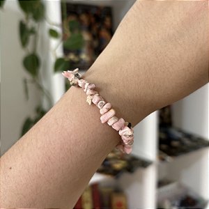 Pulseira Cascalho de Rodocrosita