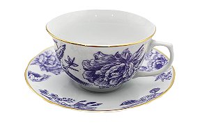 XÍCARA DE CHÁ PORCELANA FLEUR