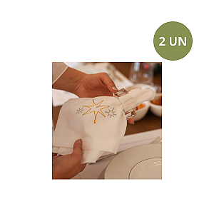 SET COM 2 GUARDANAPOS ESTRELAS