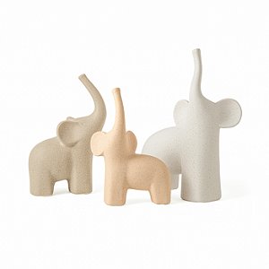 ESCULTURA ELEFANTE EM CERÂMICA