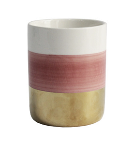 POTE PORTA PINCEL PINK&GOLD