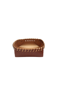 PORTA TRECO MILANO CARAMELO E DOURADO