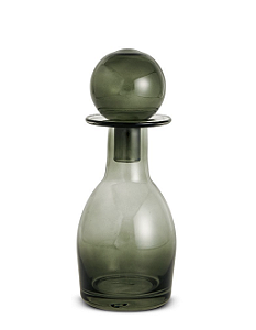 GARRAFA DECORATIVA EM VIDRO VERDE