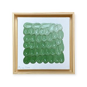 QUADRO PINCELADAS VERDE OLIVA