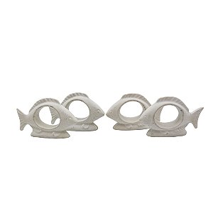 SET COM 2 PORTA GUARDANAPOS PEIXE