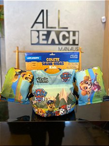 Boia Infantil com Colete Salva-Vidas Patrulha Canina