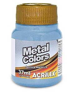Tinta Acrílica Metálica Acrilex 37ml - Azul Mar 535
