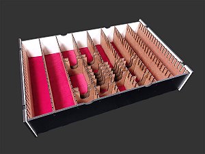 Caixa Organizadora "Big Box" para Card Games (Genérico) - Modelo Vertical BLACK PREMIUM - TAMPA SLIDE