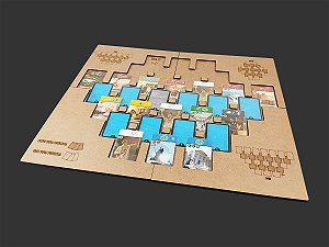 Playmat em MDF para 7 Wonders Duel (Modelo 2) - SEM CASE