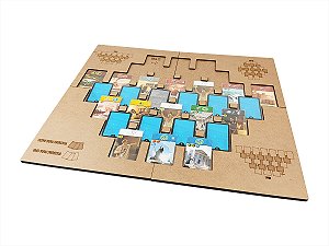 Playmat em MDF para 7 Wonders Duel (Modelo 2) - SEM CASE