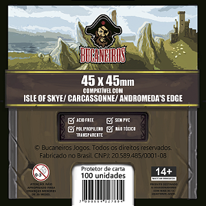 Sleeve Customizado para Isle of Skye / Carcassonne / Andromeda's Edge (45 x 45)