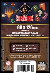 Sleeve Customizado para Magic: Commander Oversized / Black Stories (88 x 126)