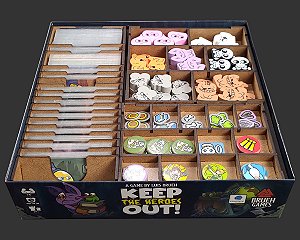 Organizador (INSERT MDF) para Keep the Heroes Out!